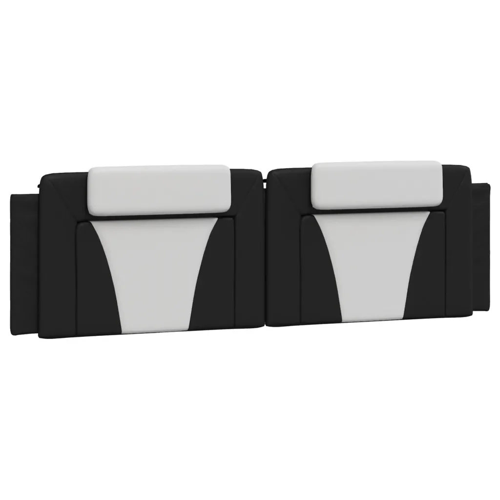 Letto matrimoniale | Letto per adulti | Giroletto Viana con LED senza Materasso Nero e Bianco 180x200 cm - Image 7