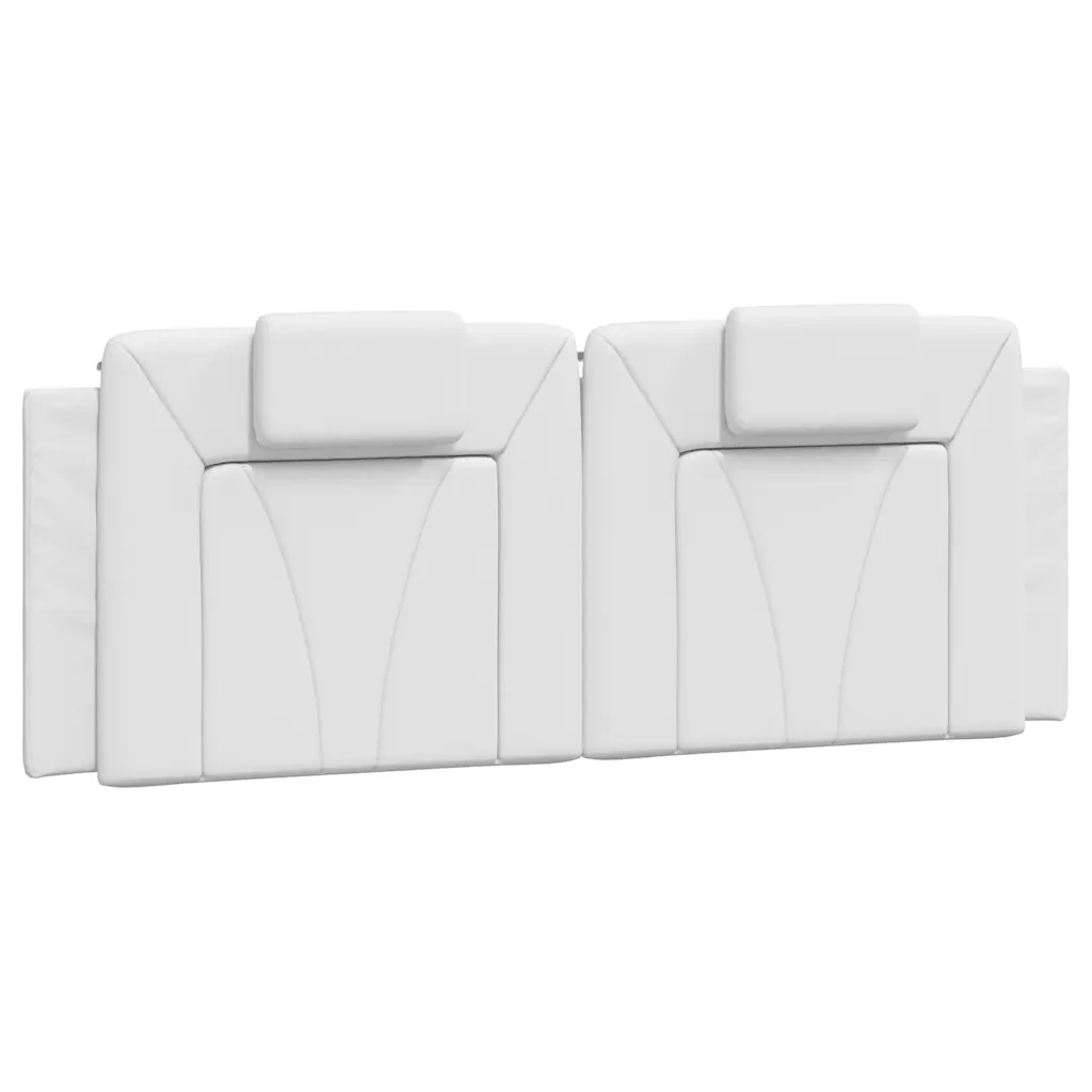 Letto matrimoniale | Letto per adulti | Giroletto Viana senza Materasso Bianco 140x200 cm in Similpelle - Image 8