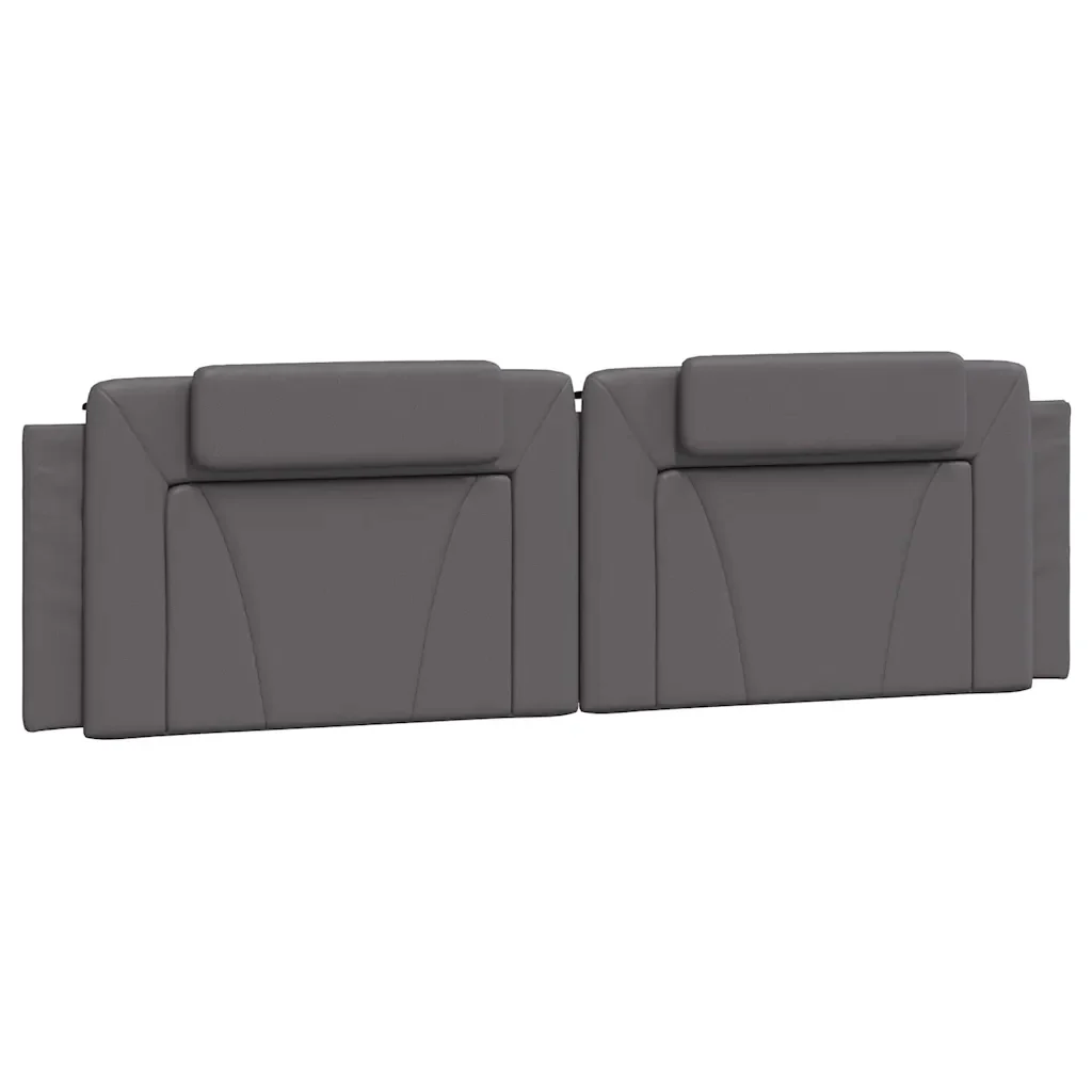 Letto matrimoniale | Letto per adulti | Giroletto Viana senza Materasso Grigio 180x200 cm in Similpelle - Image 8