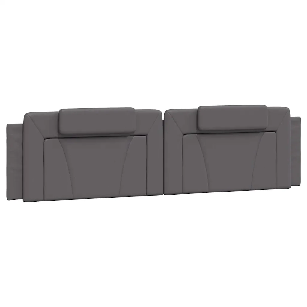 Letto matrimoniale | Letto per adulti | Giroletto Viana senza Materasso Grigio 200x200 cm in Similpelle - Image 8