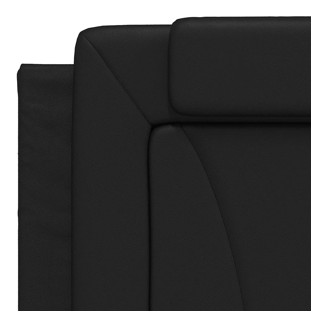 Letto matrimoniale | Letto per adulti | Giroletto Viana senza Materasso Nero 180x200 cm in Similpelle - Image 9