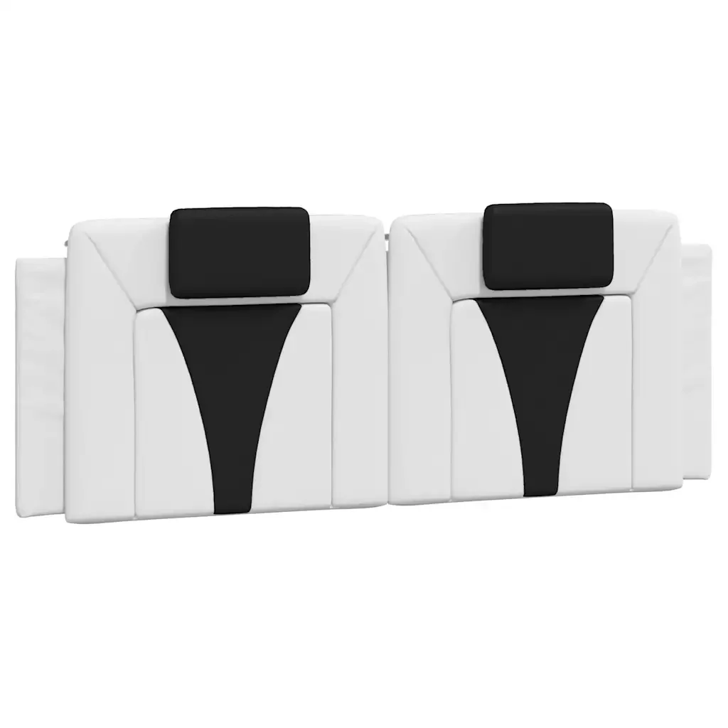 Letto matrimoniale | Letto per adulti | Giroletto Viana senza Materasso Nero e Bianco 120x200 cm in Similpelle - Image 8