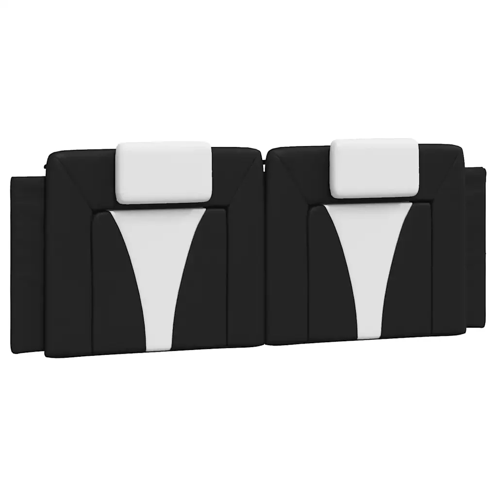 Letto matrimoniale | Letto per adulti | Giroletto Viana senza Materasso Nero e Bianco 140x200 cm in Similpelle - Image 8