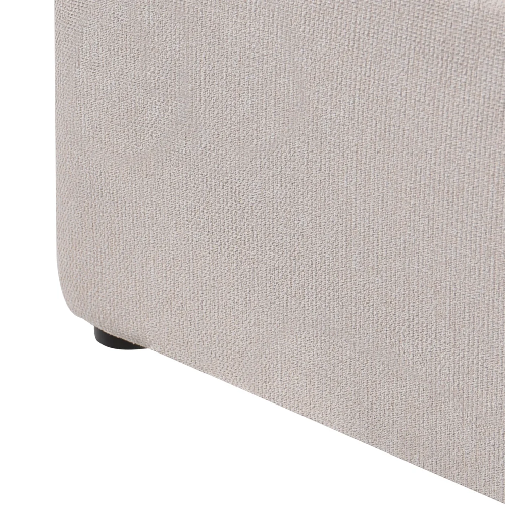 Letto ottomano color beige in tessuto 160 x 200 cm Testiera imbottita Rete a doghe sollevabile - Image 10