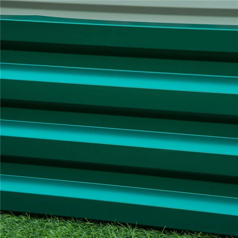 LETTO PER ORTO RIALZATO A FONDO APERTO CON RIVESTIMENTO, IN ACCIAIO ZINCATO, 120X60X30.5 CM, VERDE - Image 3