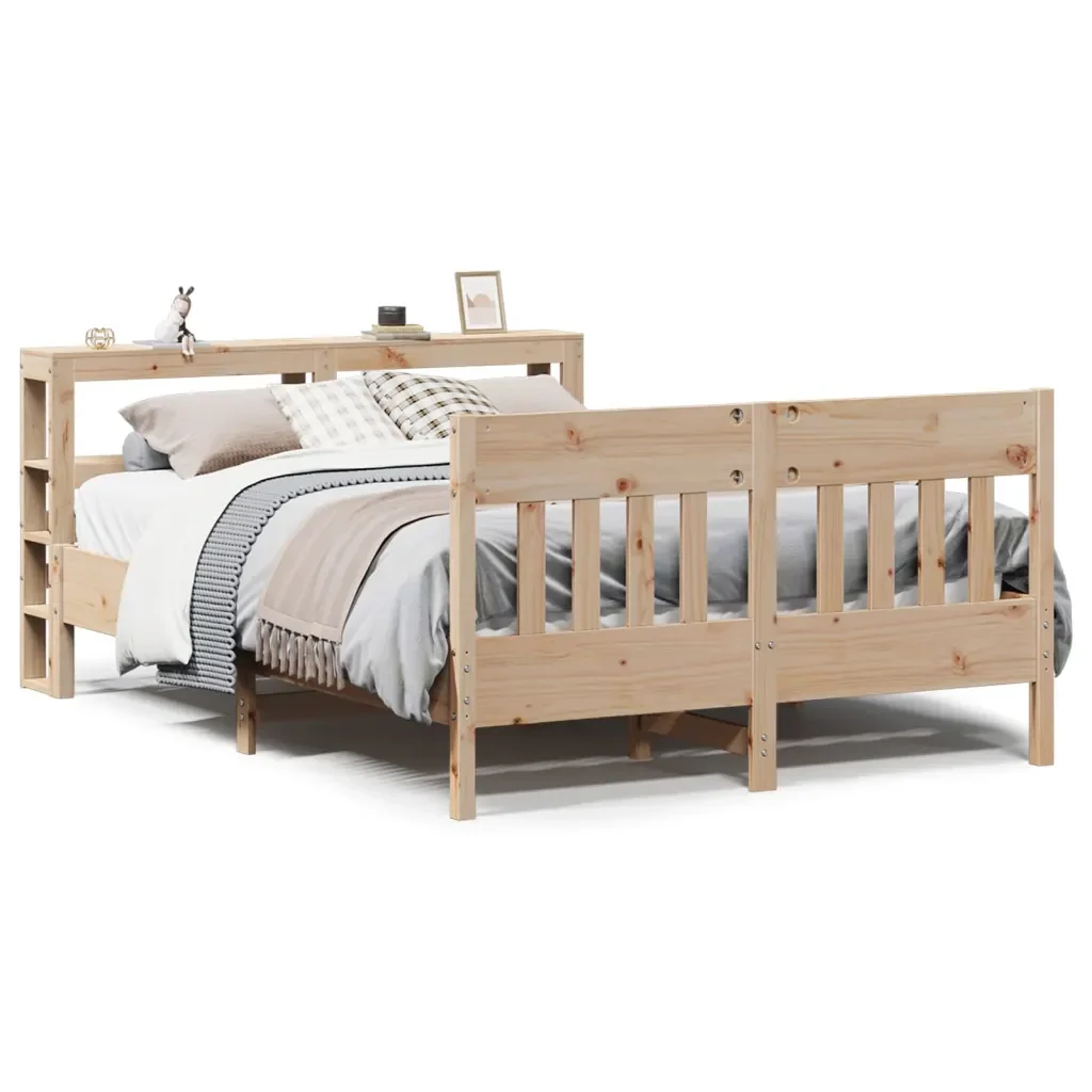 Letto senza Materasso 120x190 cm in Legno Massello di Pino - Image 2