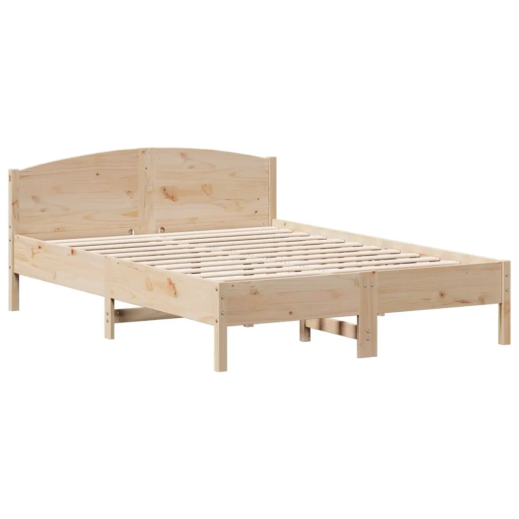 Letto senza Materasso 120x200 cm in Legno Massello di Pino - Image 6