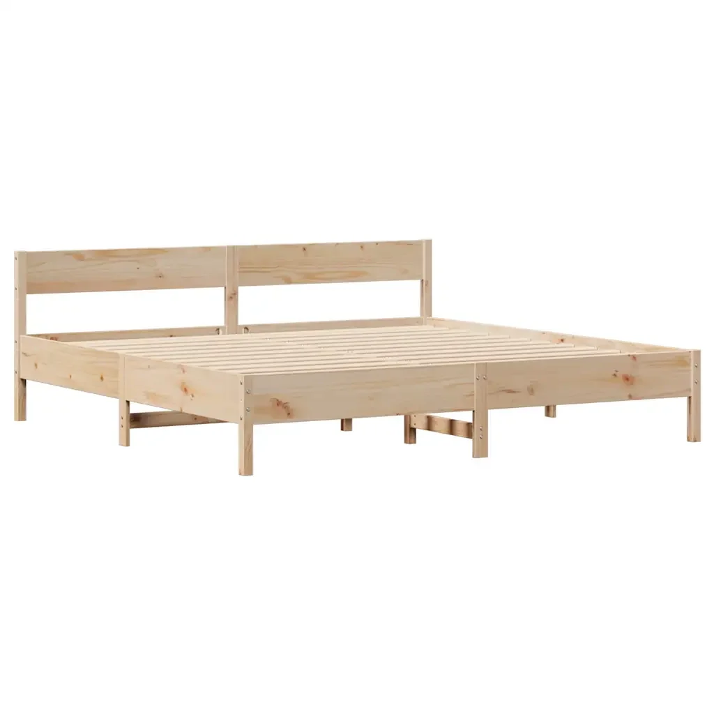 Letto senza Materasso 180x200 cm in Legno Massello di Pino 3301740 - Image 5