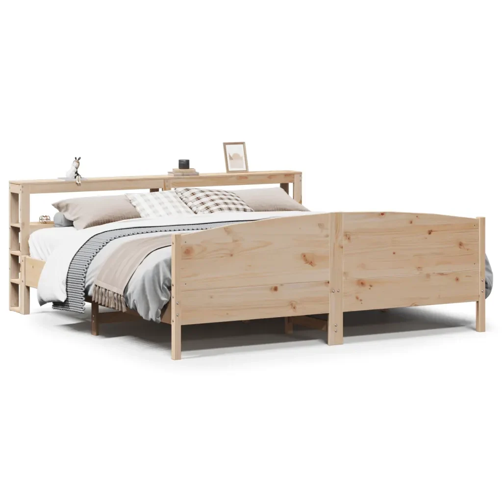 Letto senza Materasso 180x200 cm in Legno Massello di Pino - Image 2