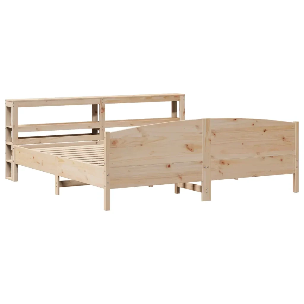 Letto senza Materasso 180x200 cm in Legno Massello di Pino - Image 3