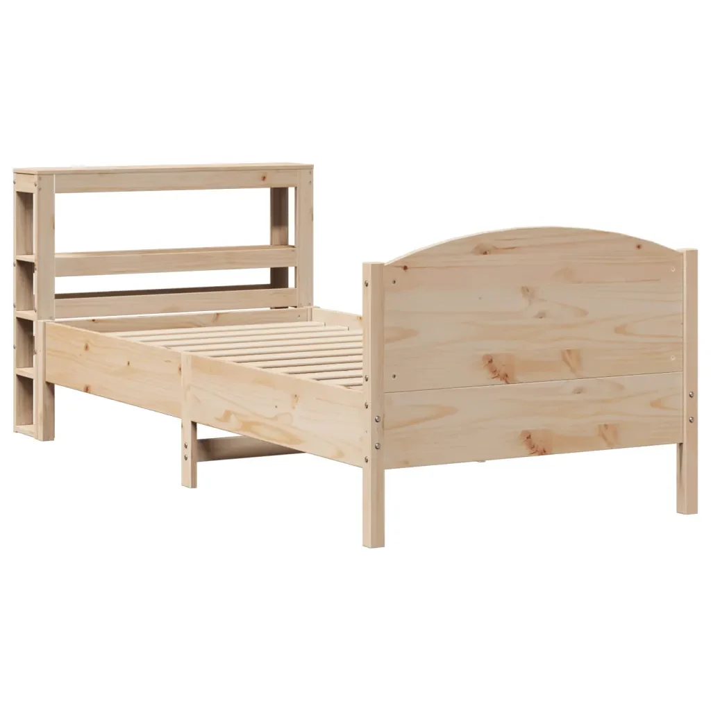 Letto senza Materasso 75x190 cm in Legno Massello Pino - Image 3