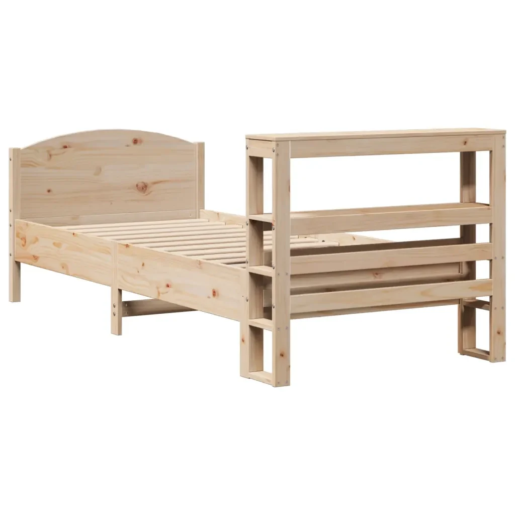 Letto senza Materasso 75x190 cm in Legno Massello Pino - Image 5