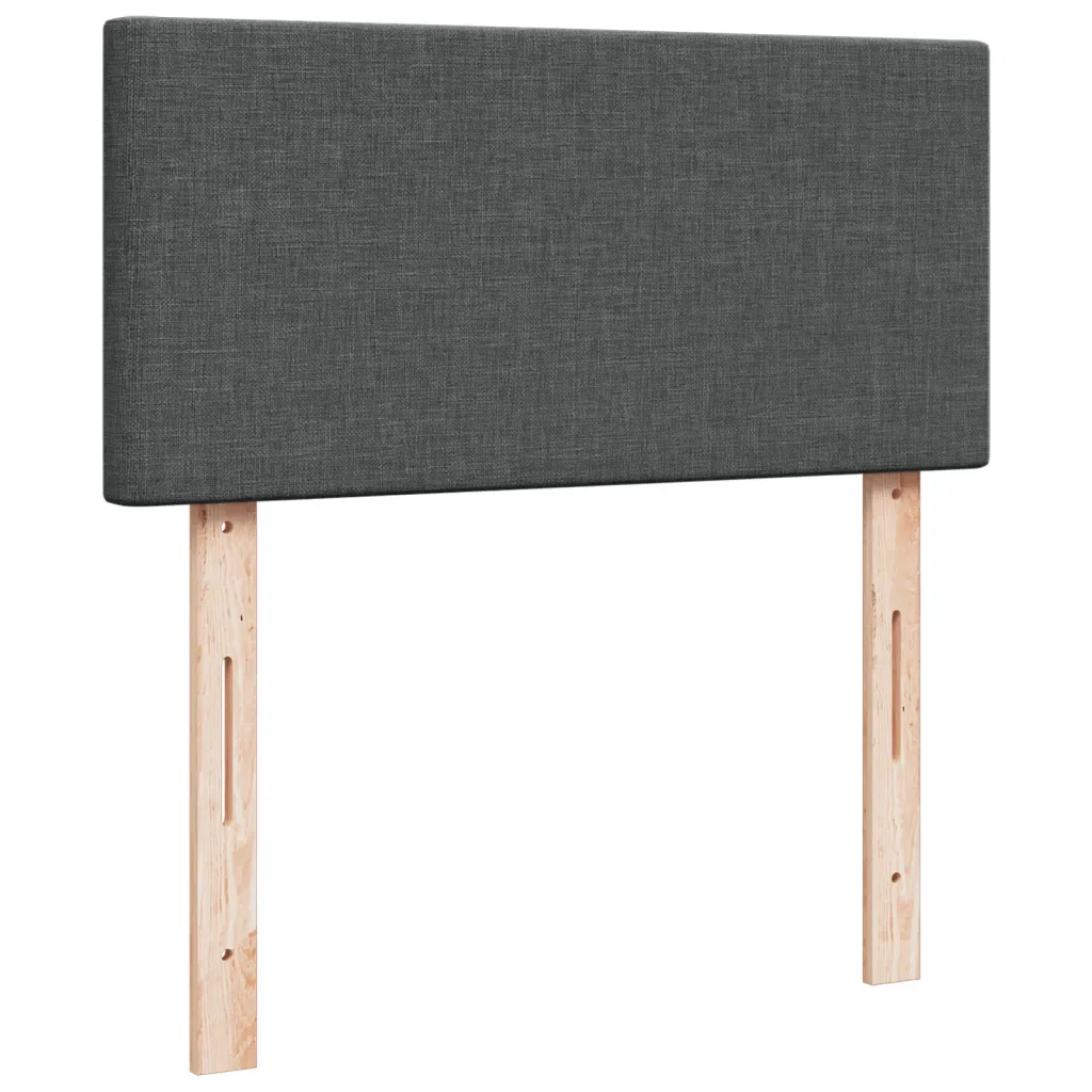 Letto singolo | Letto per adulti | Giroletto a Molle con Materasso Grigio Scuro 80x200 cm Tessuto - Image 10