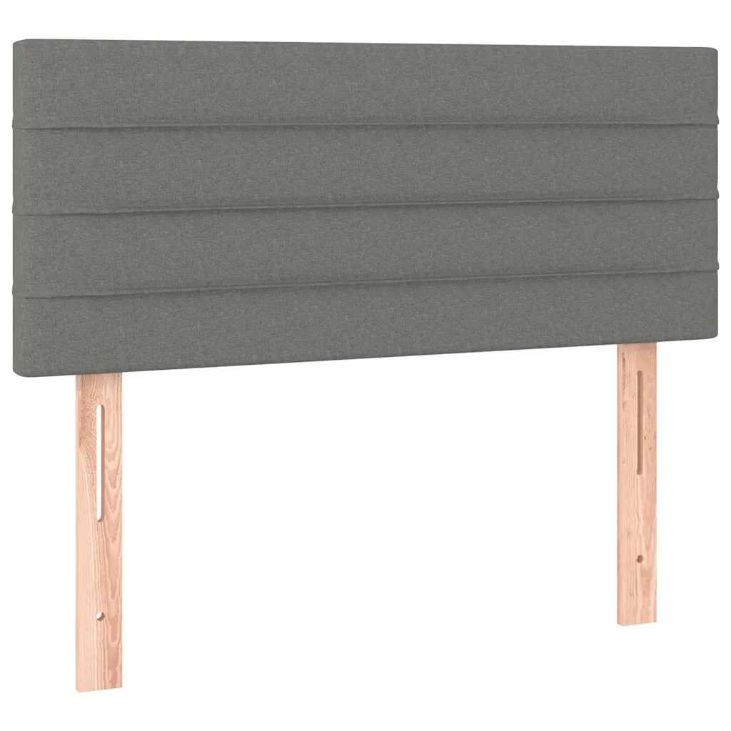 Letto singolo | Letto per adulti | Giroletto a Molle con Materasso Grigio Scuro 80x200 cm Tessuto - Image 6