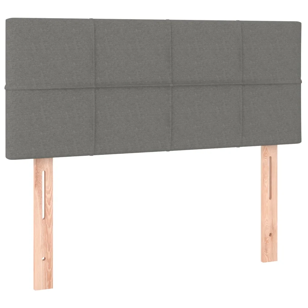 Letto singolo | Letto per adulti | Giroletto a Molle con Materasso Grigio Scuro 80x200 cm Tessuto - Image 6