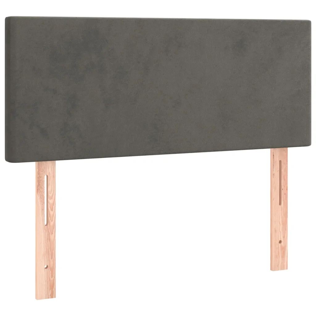 Letto singolo | Letto per adulti | Giroletto a Molle con Materasso Grigio Scuro 80x200 cm Velluto - Image 6