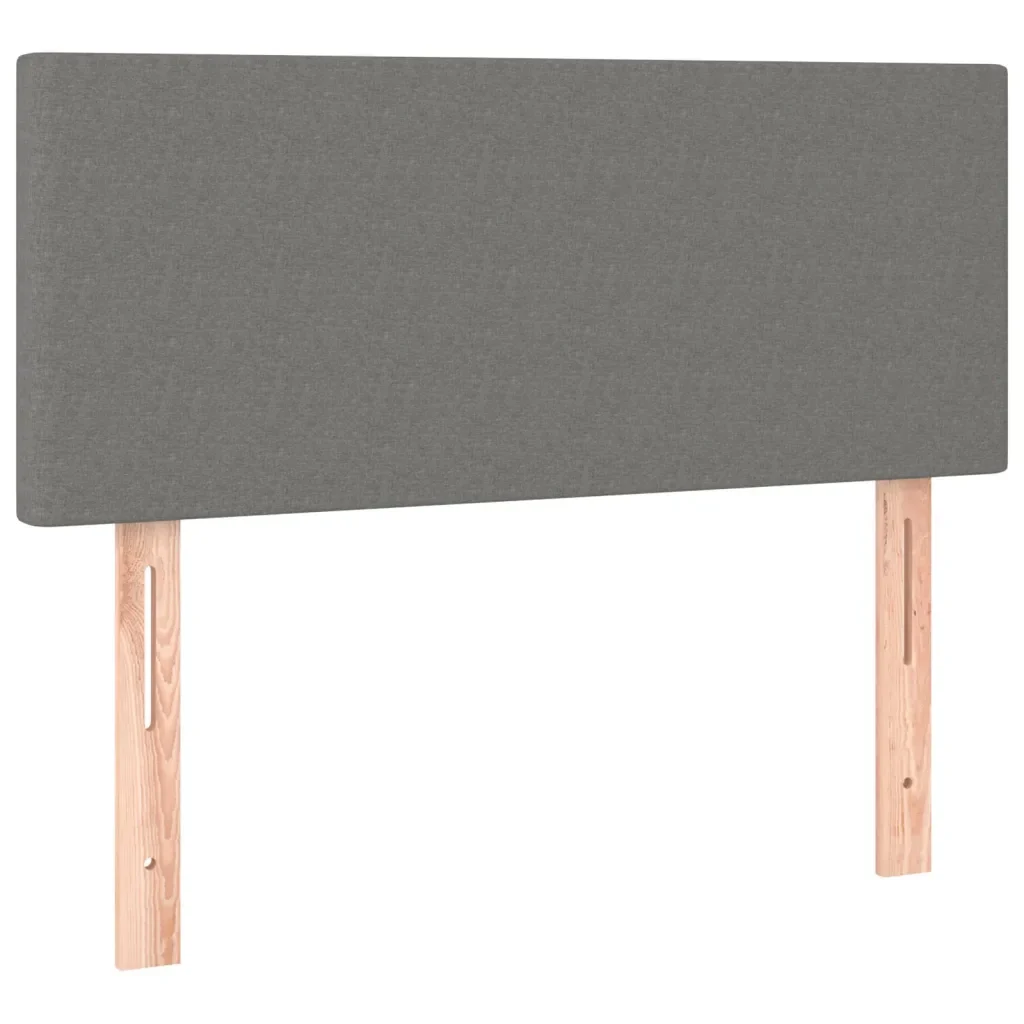 Letto singolo | Letto per adulti | Giroletto a Molle con Materasso Grigio Scuro 90x190 cm Tessuto - Image 6