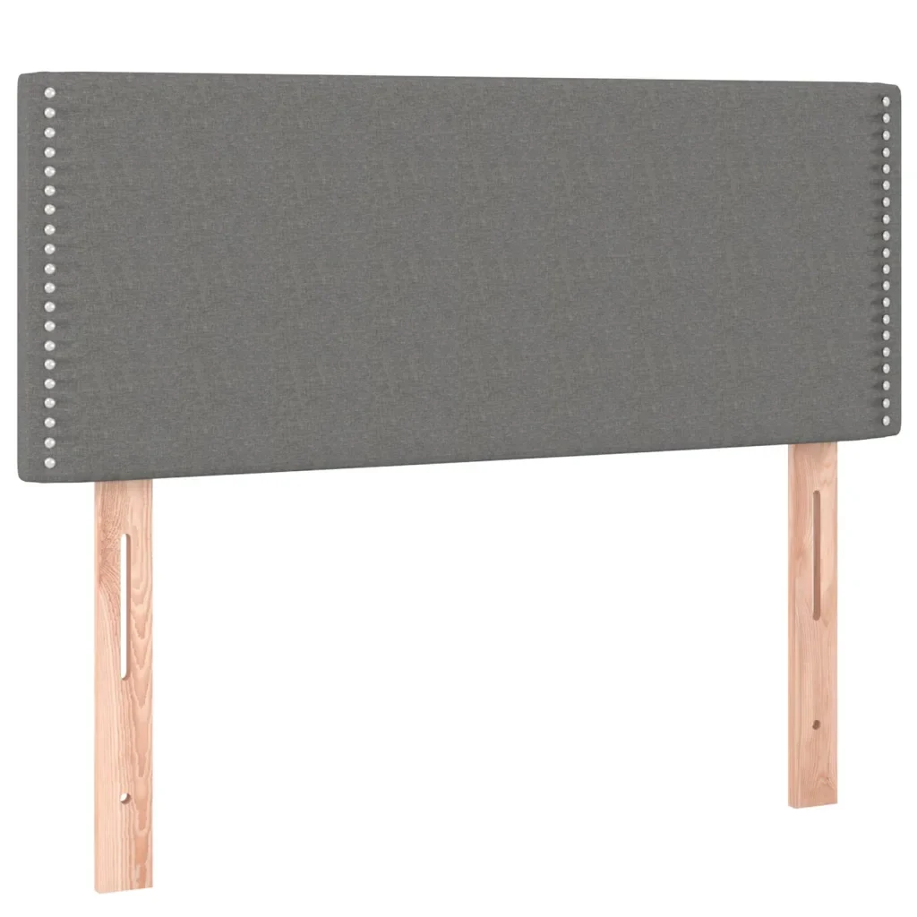 Letto singolo | Letto per adulti | Giroletto a Molle con Materasso Grigio Scuro 90x190 cm Tessuto - Image 6
