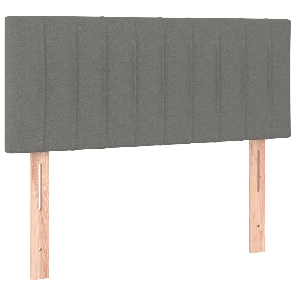 Letto singolo | Letto per adulti | Giroletto a Molle con Materasso Grigio Scuro 90x190 cm Tessuto - Image 6