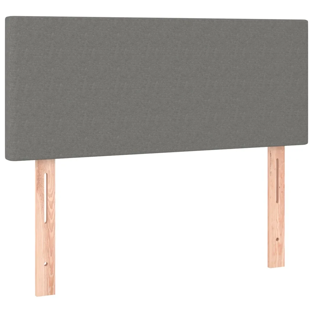 Letto singolo | Letto per adulti | Giroletto a Molle con Materasso Grigio Scuro 90x190 cm Tessuto - Image 6