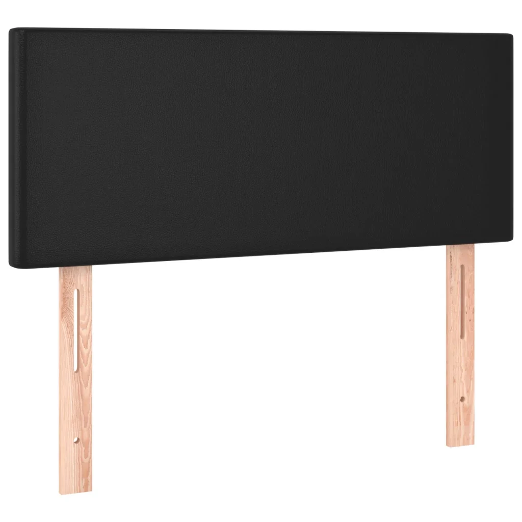 Letto singolo | Letto per adulti | Giroletto a Molle con Materasso Nero 80x200 cm in Similpelle - Image 6