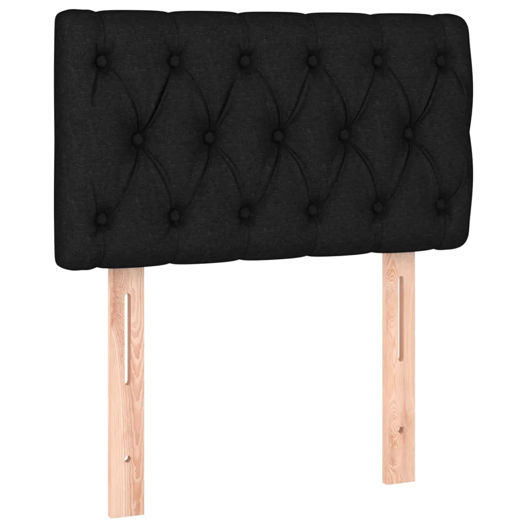 Letto singolo | Letto per adulti | Giroletto a Molle con Materasso Nero 80x200 cm inTessuto - Image 6