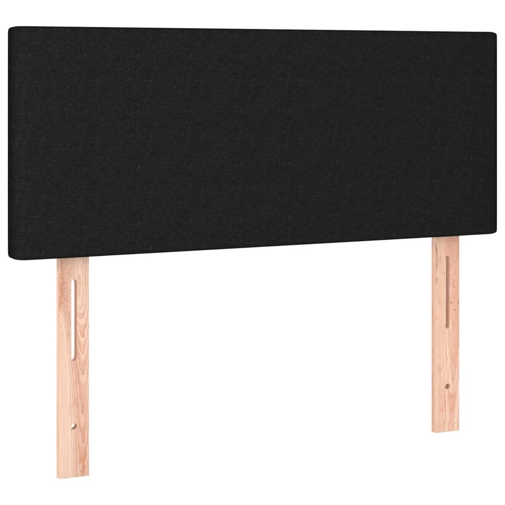 Letto singolo | Letto per adulti | Giroletto a Molle con Materasso Nero 80x200 cm inTessuto - Image 6