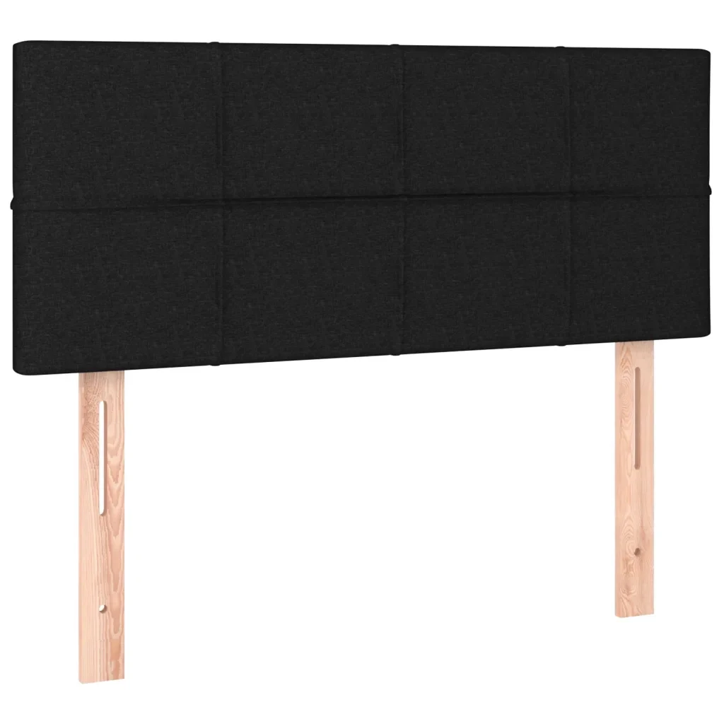 Letto singolo | Letto per adulti | Giroletto a Molle con Materasso Nero 80x200 cm inTessuto - Image 6