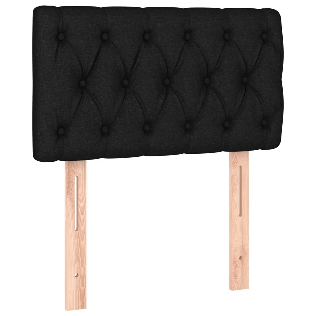 Letto singolo | Letto per adulti | Giroletto a Molle con Materasso Nero 80x200 cm inTessuto - Image 6