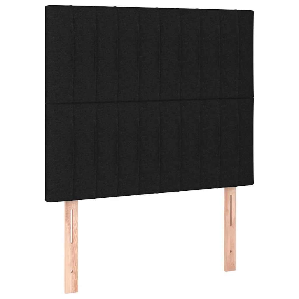 Letto singolo | Letto per adulti | Giroletto a Molle con Materasso Nero 80x200 cm inTessuto - Image 6