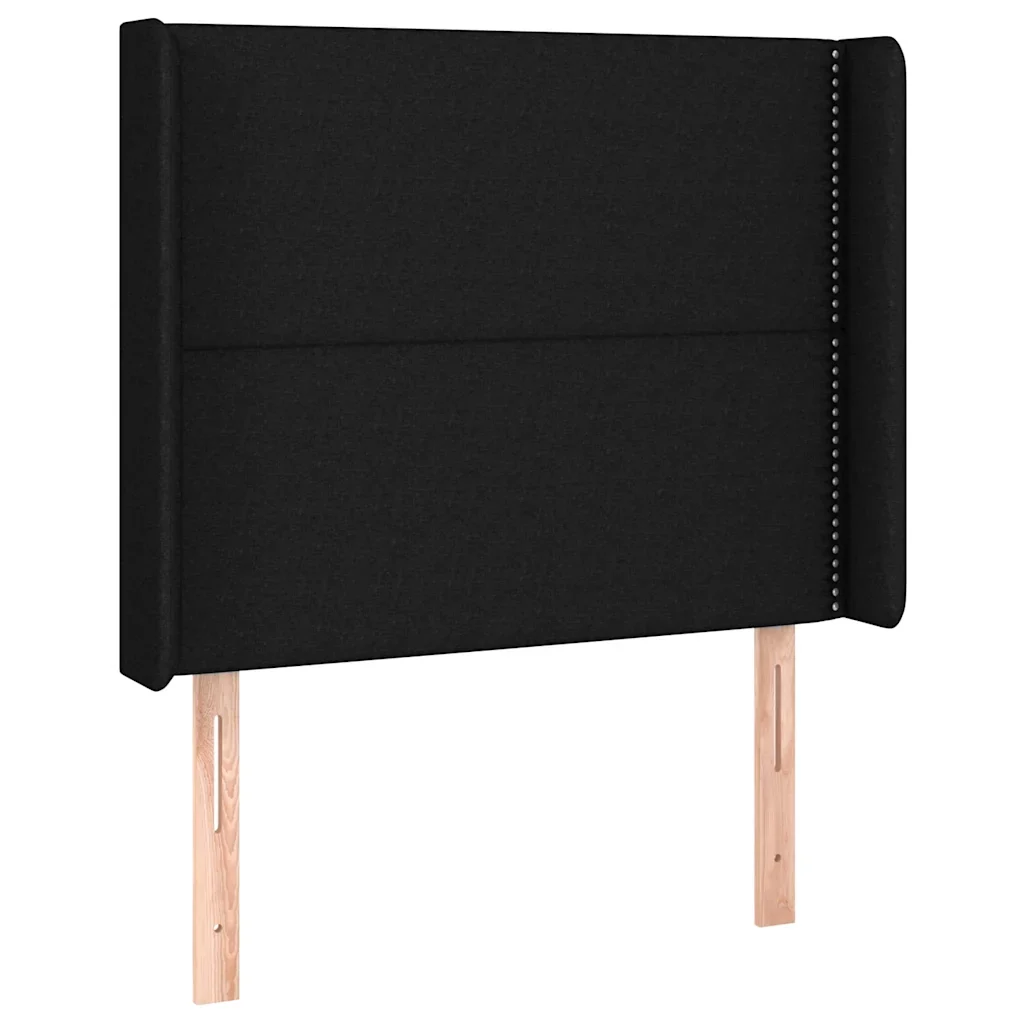 Letto singolo | Letto per adulti | Giroletto a Molle con Materasso Nero 80x200 cm inTessuto - Image 6