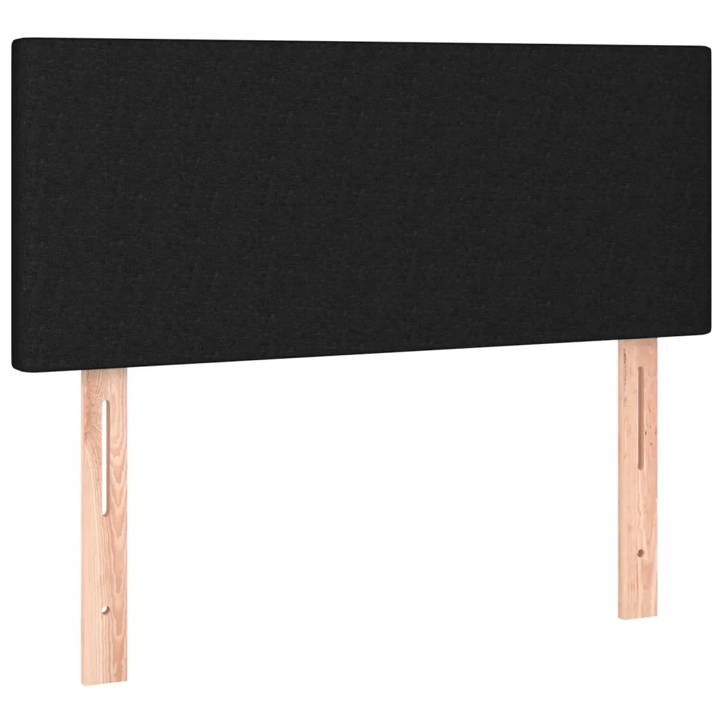 Letto singolo | Letto per adulti | Giroletto a Molle con Materasso Nero 80x200 cm inTessuto - Image 6