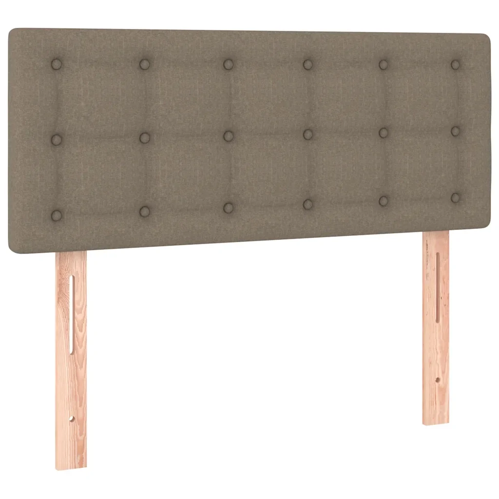 Letto singolo | Letto per adulti | Giroletto a Molle con Materasso Tortora 80x200 cm inTessuto - Image 6