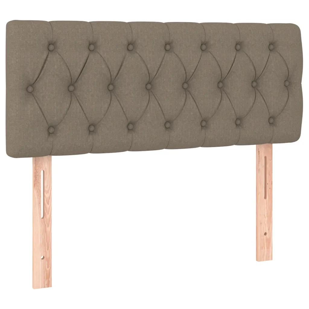 Letto singolo | Letto per adulti | Giroletto a Molle con Materasso Tortora 90x190 cm in Tessuto - Image 6