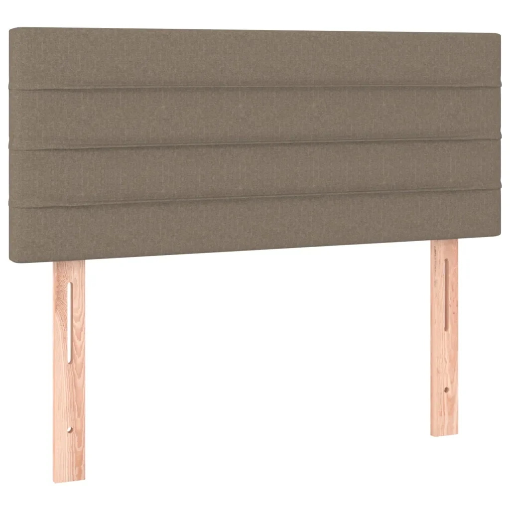 Letto singolo | Letto per adulti | Giroletto a Molle con Materasso Tortora 90x190 cm in Tessuto - Image 6