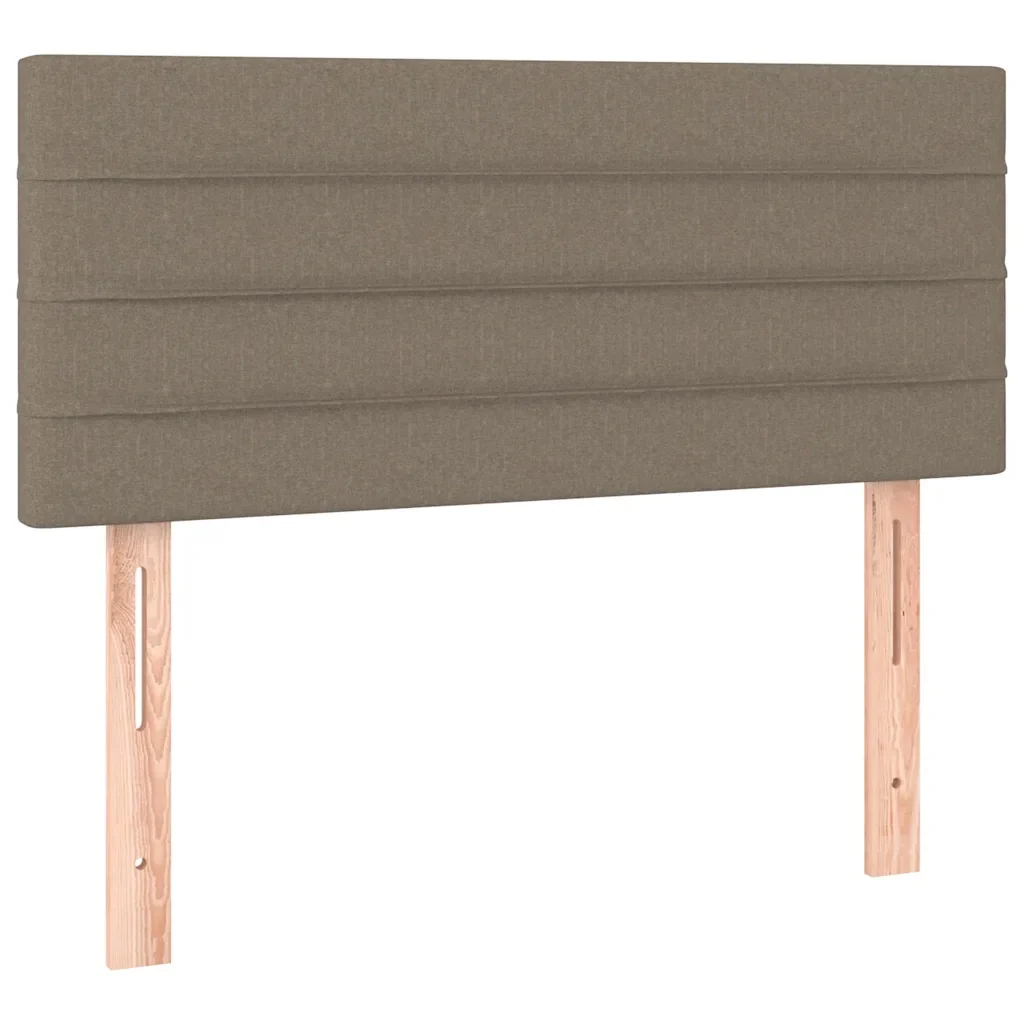 Letto singolo | Letto per adulti | Giroletto a Molle con Materasso Tortora 90x190 cm in Tessuto - Image 6