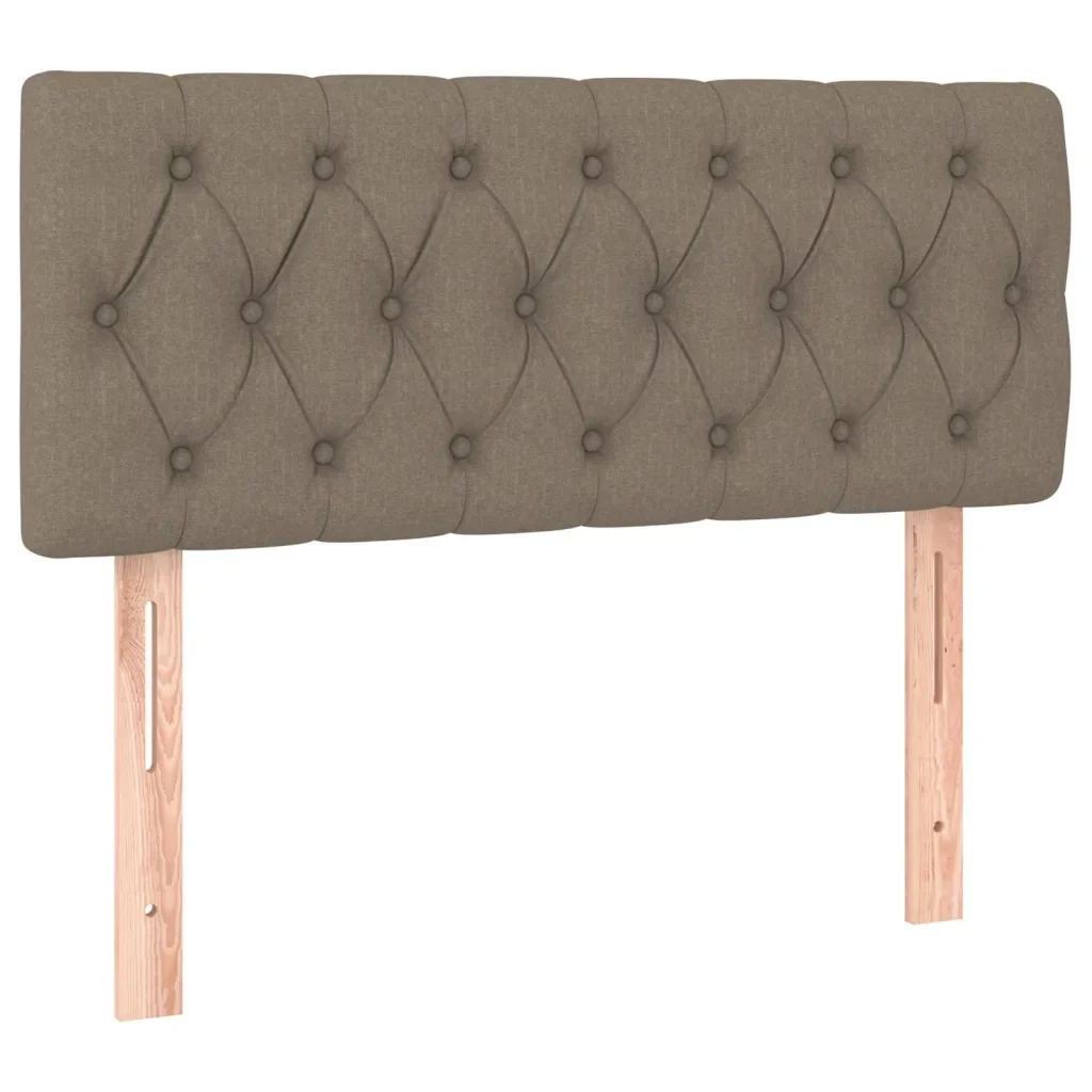 Letto singolo | Letto per adulti | Giroletto a Molle con Materasso Tortora 90x200 cm inTessuto - Image 6
