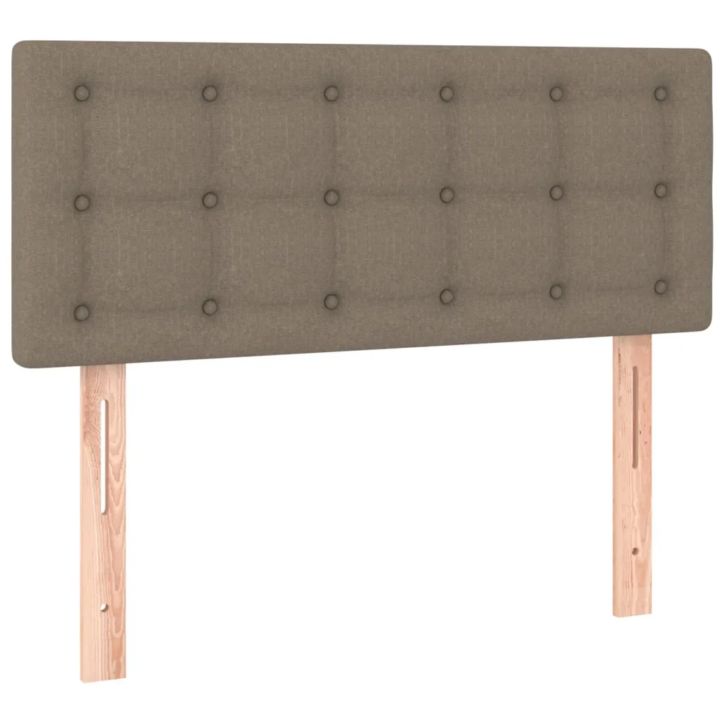 Letto singolo | Letto per adulti | Giroletto a Molle con Materasso Tortora 90x200 cm inTessuto - Image 6