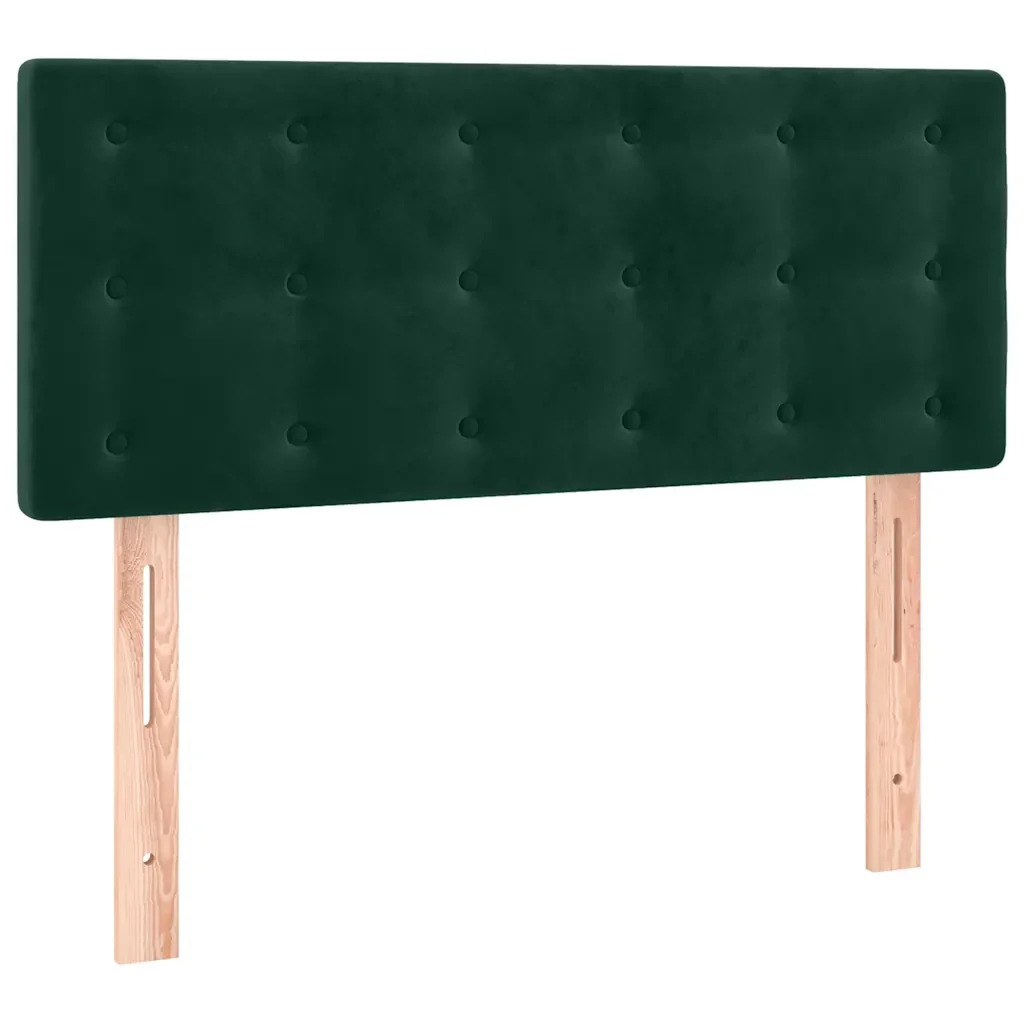 Letto singolo | Letto per adulti | Giroletto a Molle con Materasso Verde Scuro 80x200 cm Velluto - Image 6
