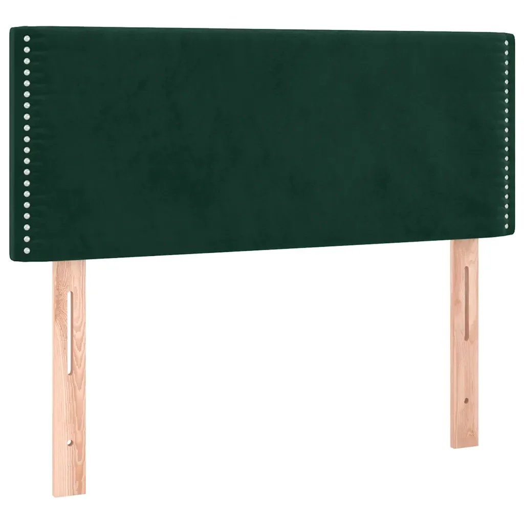 Letto singolo | Letto per adulti | Giroletto a Molle con Materasso Verde Scuro 80x200 cm Velluto - Image 6