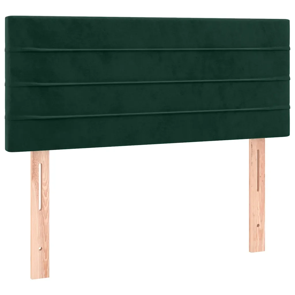 Letto singolo | Letto per adulti | Giroletto a Molle con Materasso Verde Scuro 80x200 cm Velluto - Image 6
