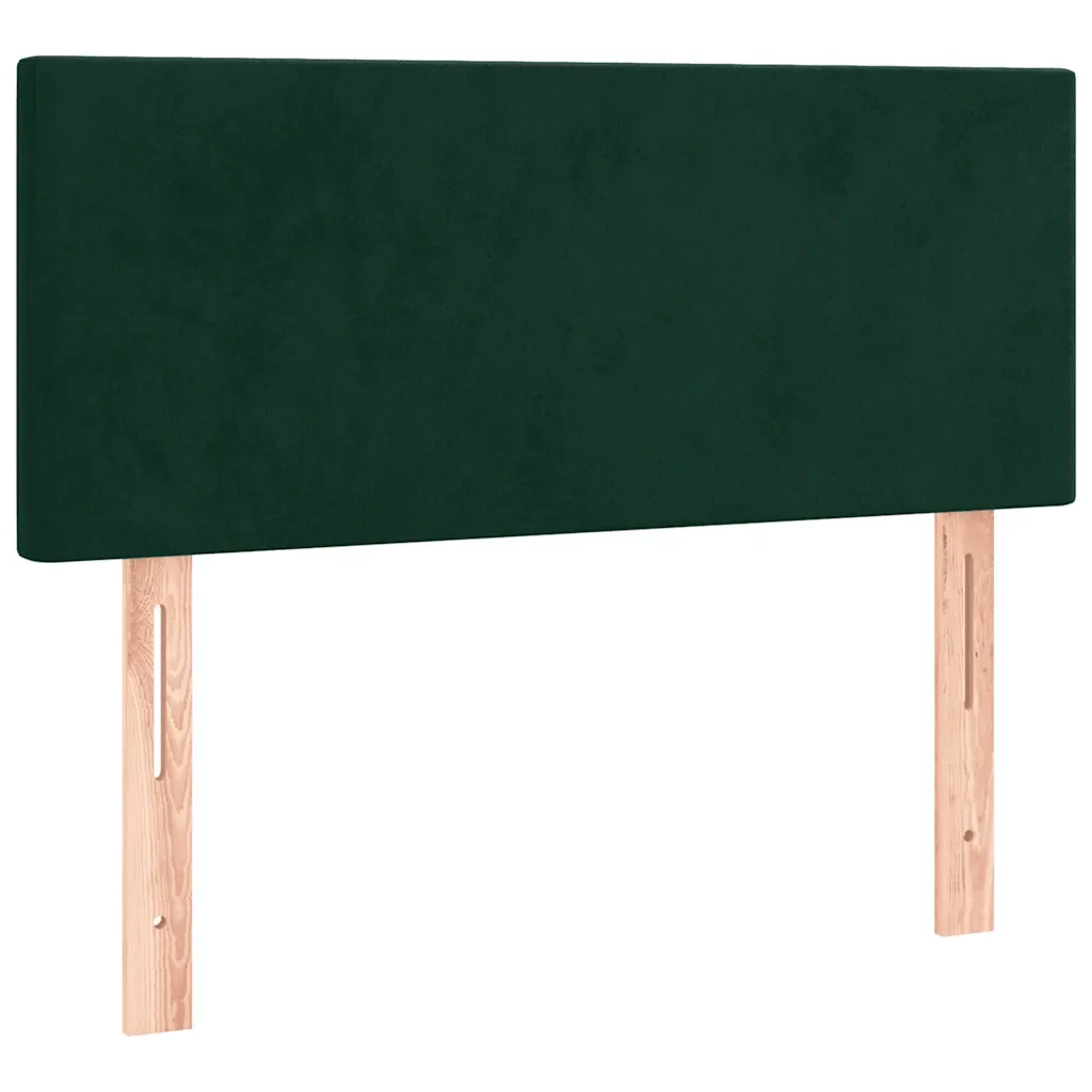 Letto singolo | Letto per adulti | Giroletto a Molle con Materasso Verde Scuro 90x190 cm Velluto - Image 6