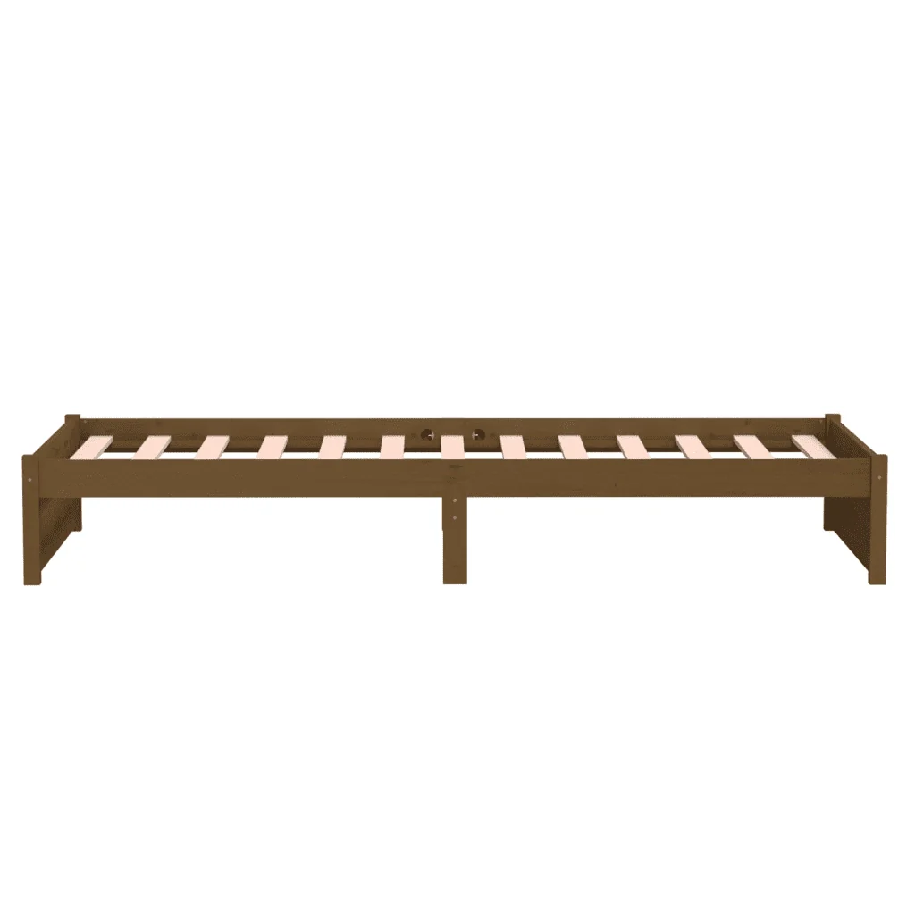 Letto singolo | Letto per adulti | Giroletto Ambra in Legno Massello 90x190 cm Single - Image 6