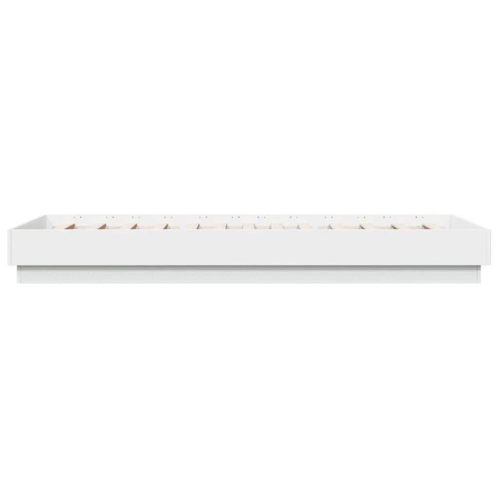 Letto singolo | Letto per adulti | Giroletto Bianco 100x200 cm in Legno Massello - Image 5