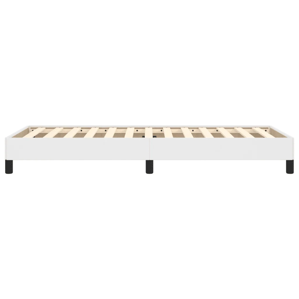 Letto singolo | Letto per adulti | Giroletto Bianco 100x200 cm in Similpelle - Image 6