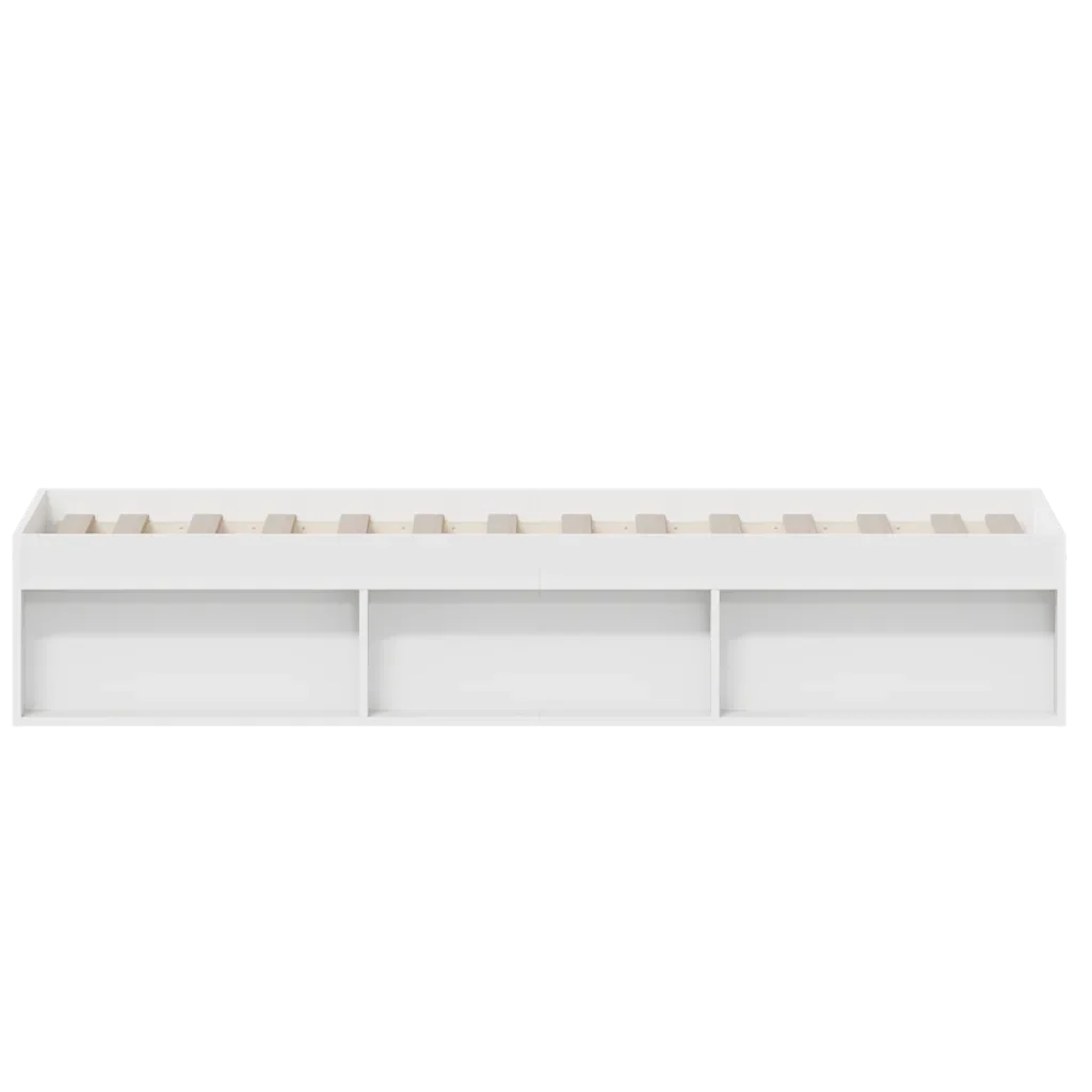Letto singolo | Letto per adulti | Giroletto Bianco 75x190 cm Small Single - Image 6