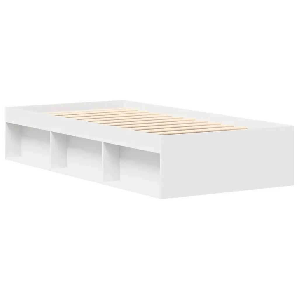 Letto singolo | Letto per adulti | Giroletto Bianco 75x190 cm Small Single - Image 7