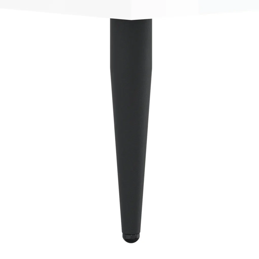 Letto singolo | Letto per adulti | Giroletto Bianco Lucido 90x200 cm in Legno Multistrato - Image 8