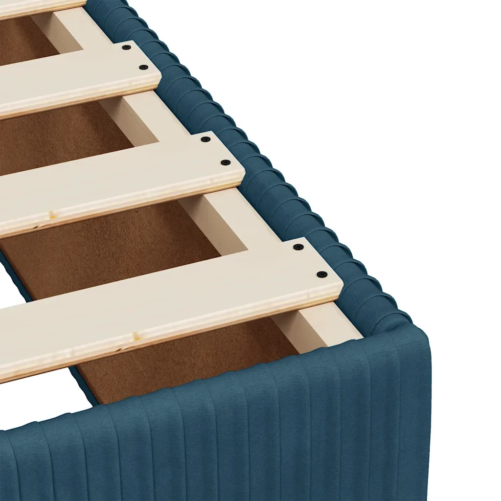 Letto singolo | Letto per adulti | Giroletto Blu 100x200 cm in Velluto - Image 7