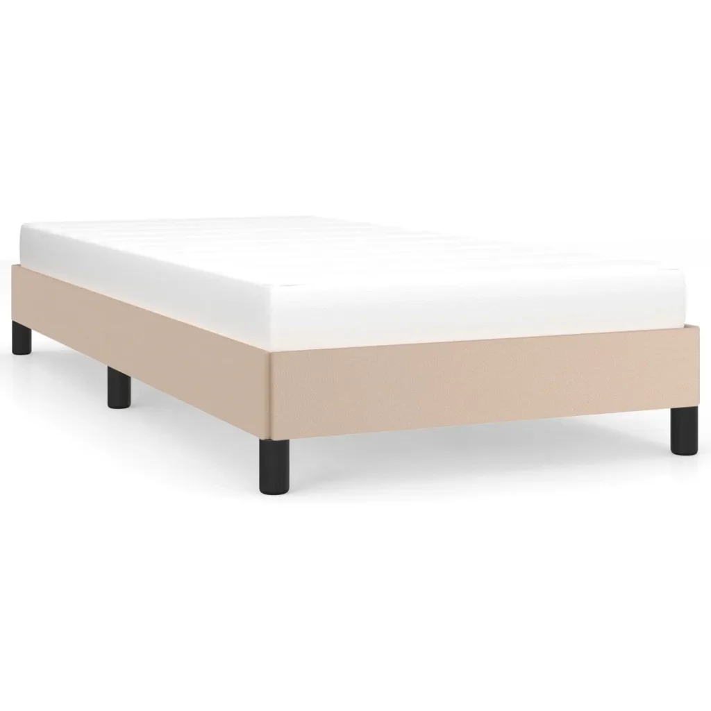 Letto singolo | Letto per adulti | Giroletto Cappuccino 80x200 cm in Similpelle